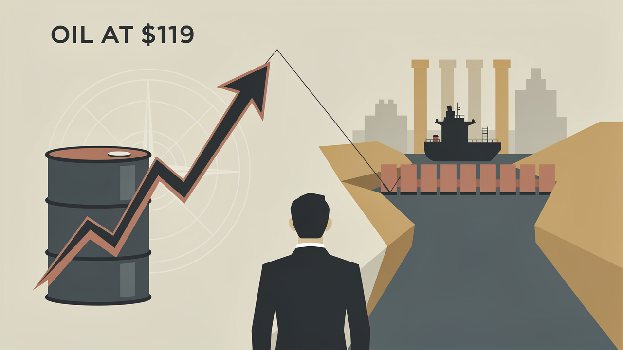 Oil at $119 as Trump Rejects Iran Deal, Signaling a Longer Blockade